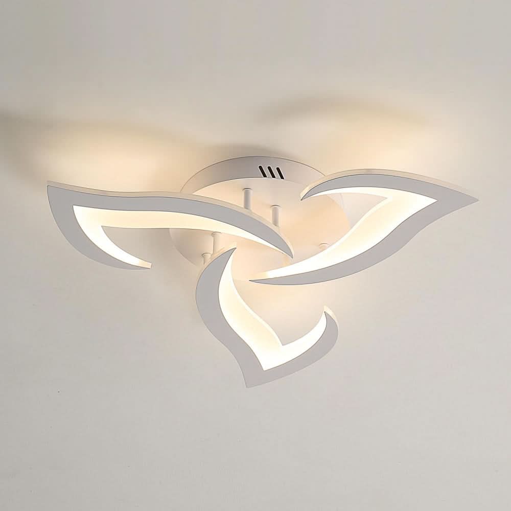 Plafonnier LED floral noir à 3 lumières – image 17