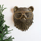 Décoration murale tête de cerf à bois texturés