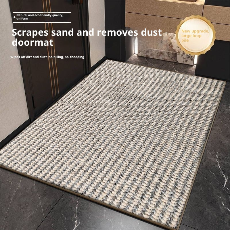 Tapis d'entrée absorbant lavable à base antidérapante