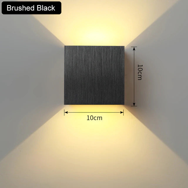Applique LED en aluminium et acrylique, 6 W