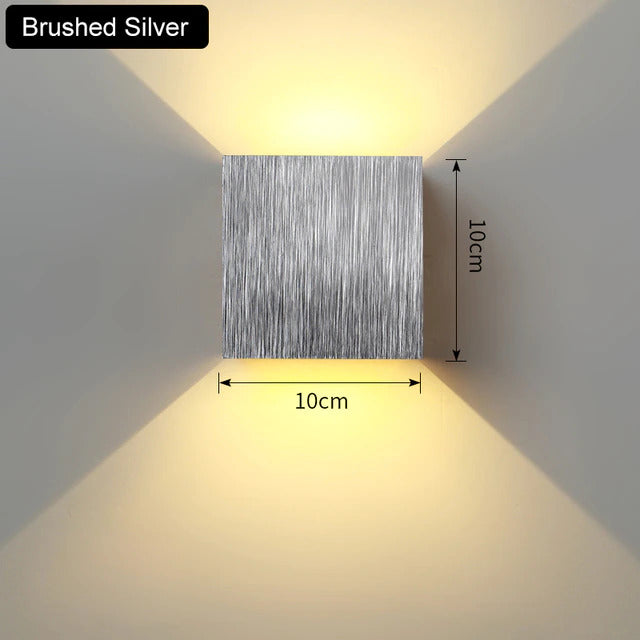 Applique LED en aluminium et acrylique, 6 W