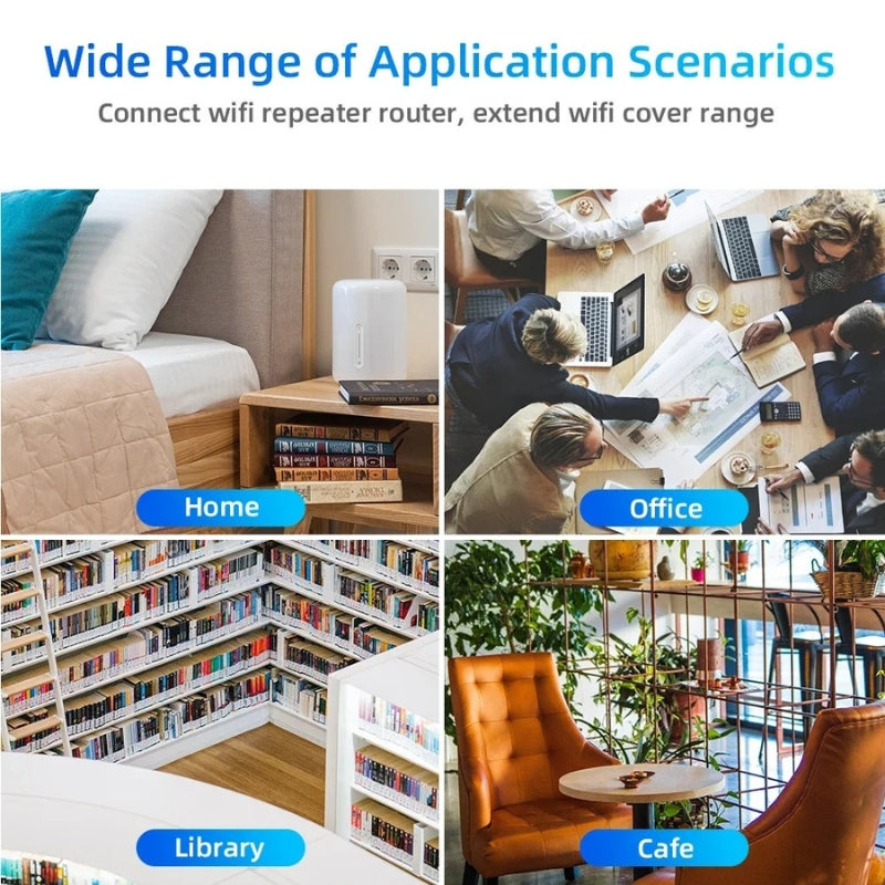 Répéteur Wi-Fi double bande avec ports WAN et LAN