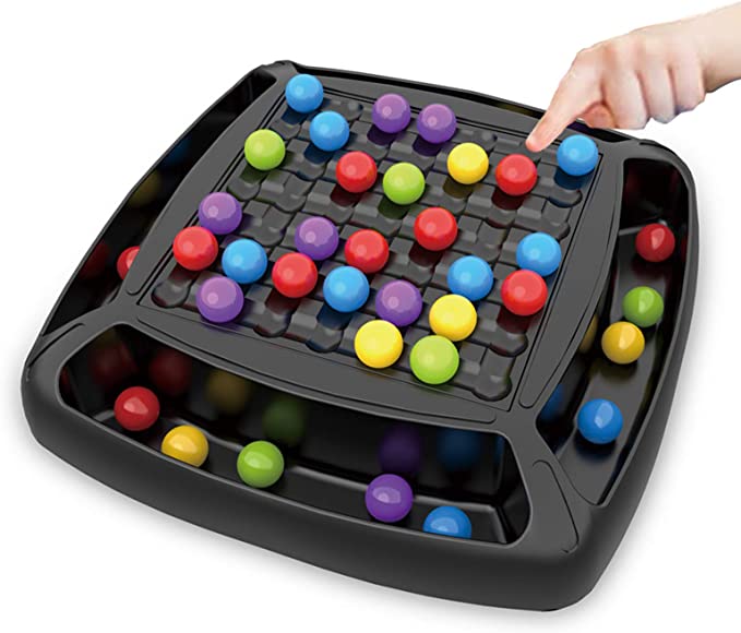 Jeu de plateau avec billes colorées – 80 à 196 billes