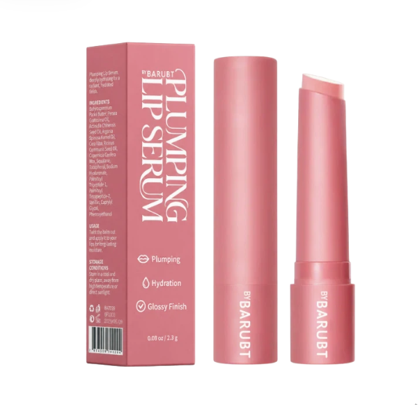 Sérum à lèvres hydratant – Rose transparent et fini brillant – Lot de 2