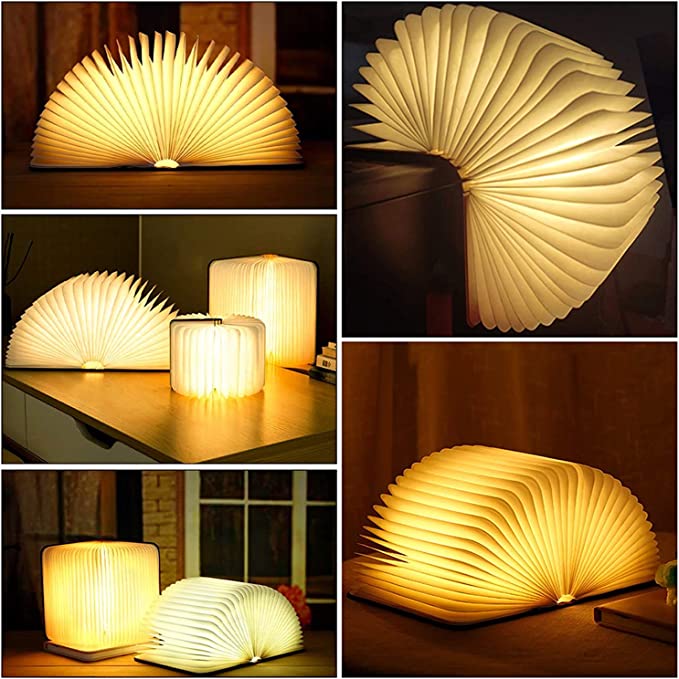 Veilleuse LED en forme de livre rechargeable USB