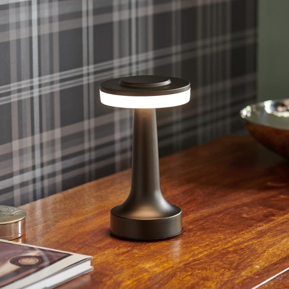 Lampe de table rechargeable rétro avec variateur