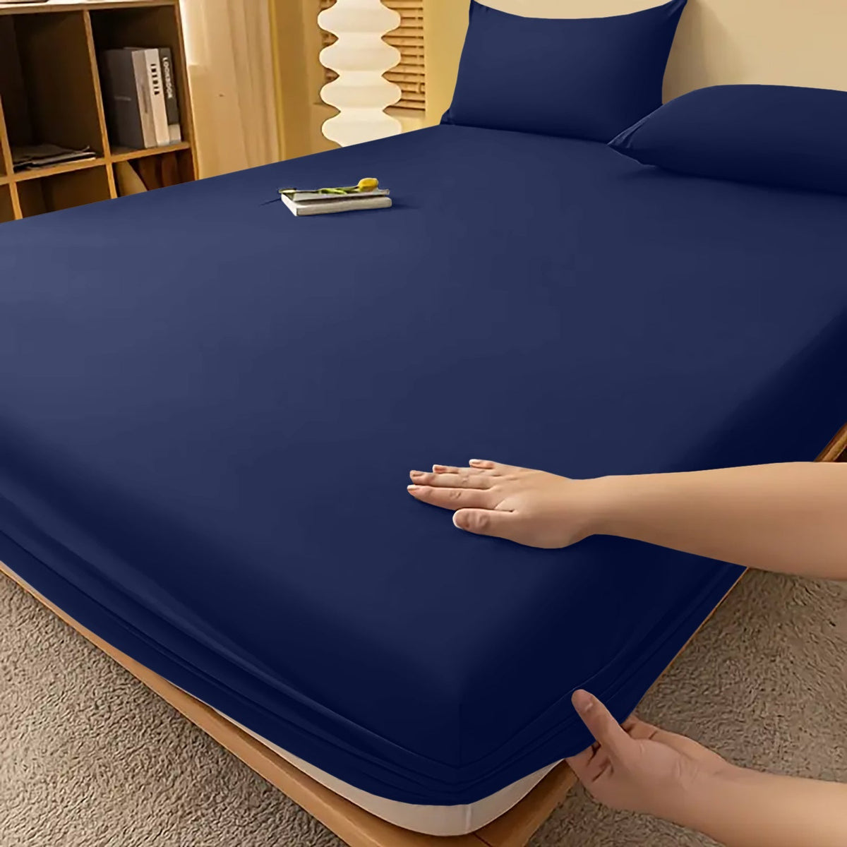 Drap-housse uni à bonnet profond de 29 cm