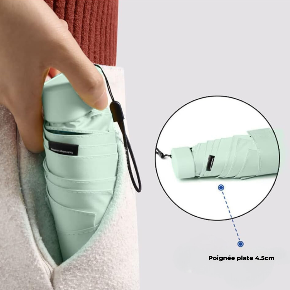Parapluie compact de voyage – rouge – image 16