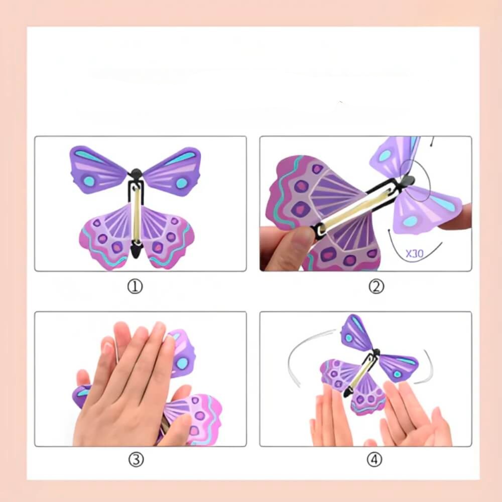 Boîte cadeau surprise à papillons volants