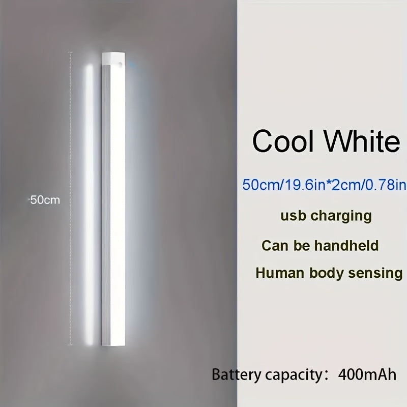 Barre lumineuse à DEL rechargeable avec détecteur de mouvement