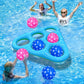Jeu de lancer gonflable triangulaire pour piscine avec six balles – image 5