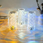 Lampe décorative à facettes LED et télécommande, seize couleurs