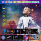 Projecteur d'étoiles LED à rotation 360° et disques de scènes