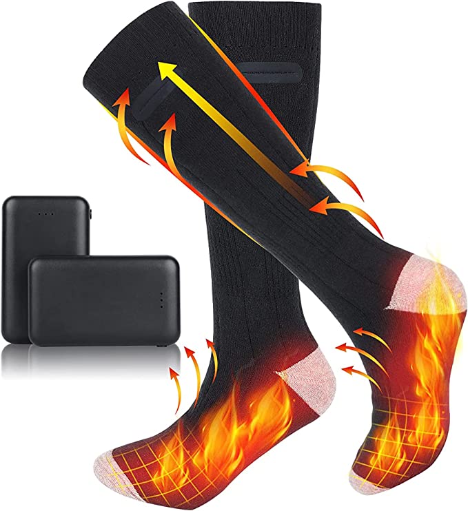 Chaussettes chauffantes rechargeables pour adulte