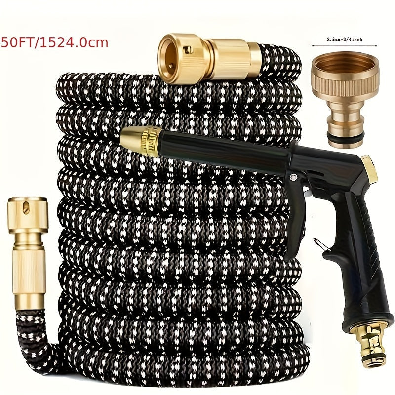 Tuyau d’arrosage extensible 3× avec pistolet – 7,62 m – image 8