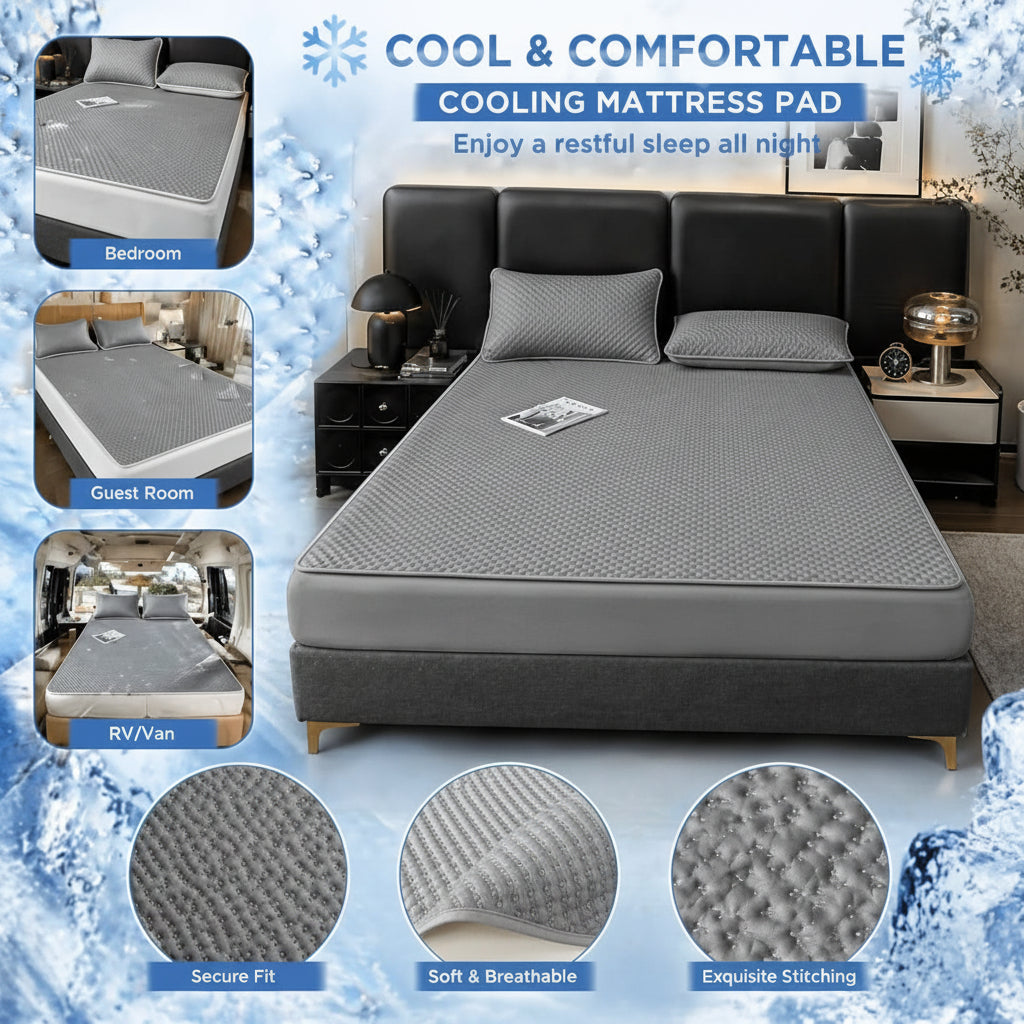 Tapis de couchage rafraîchissant pliable – Surmatelas d’été respirant – image 13