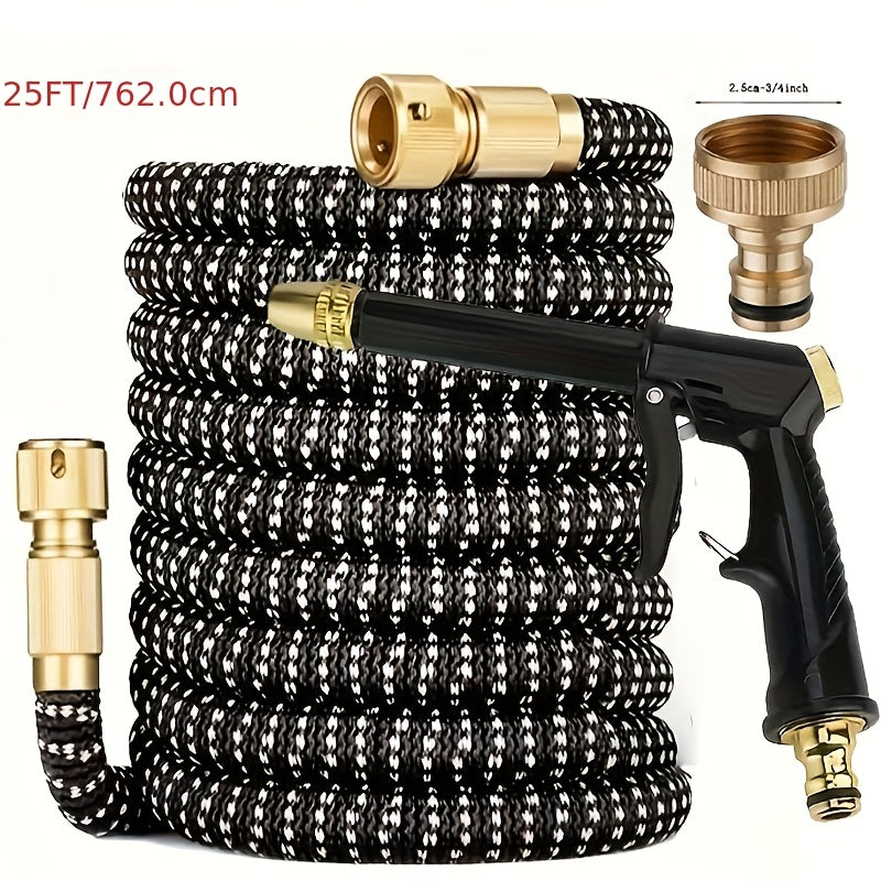 Tuyau d’arrosage extensible 3× avec pistolet – 7,62 m – image 7