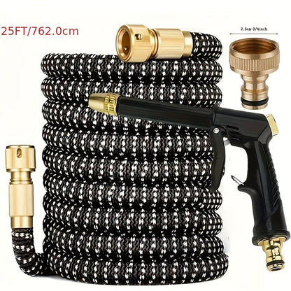 Tuyau d’arrosage extensible 3× avec pistolet – 7,62 m – image 7
