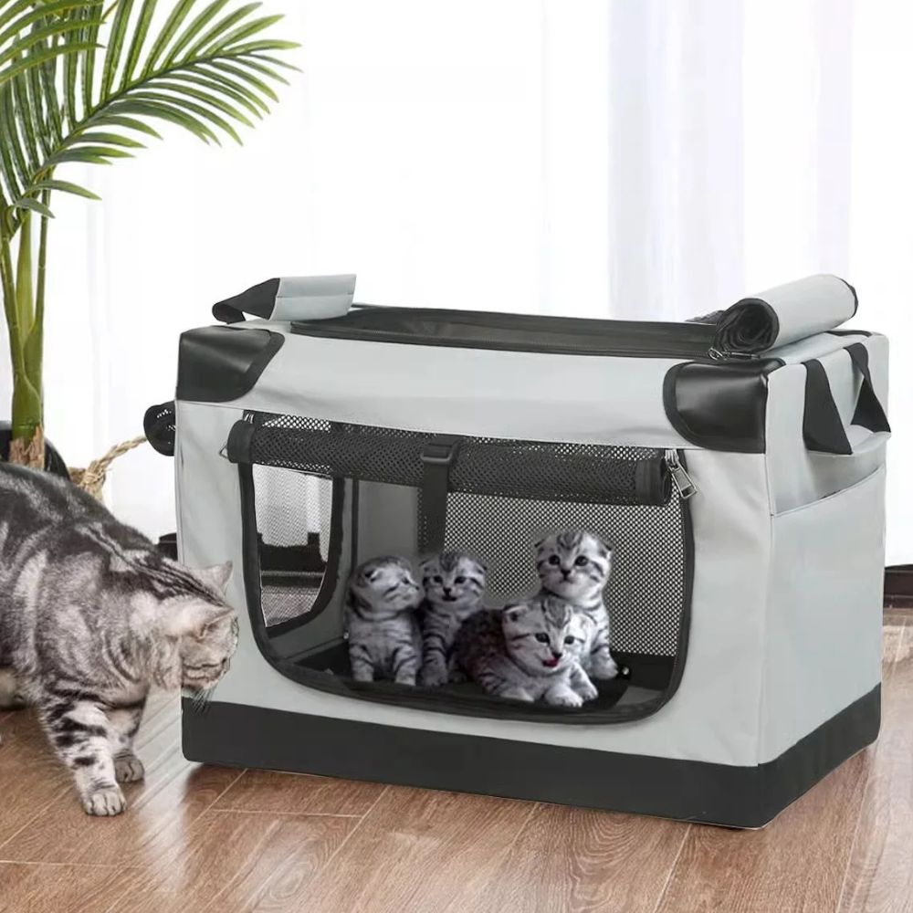 Felineau Cage Pliable Portable pour Petit Chien | Caisse de Transport Légère Maison et Voyage