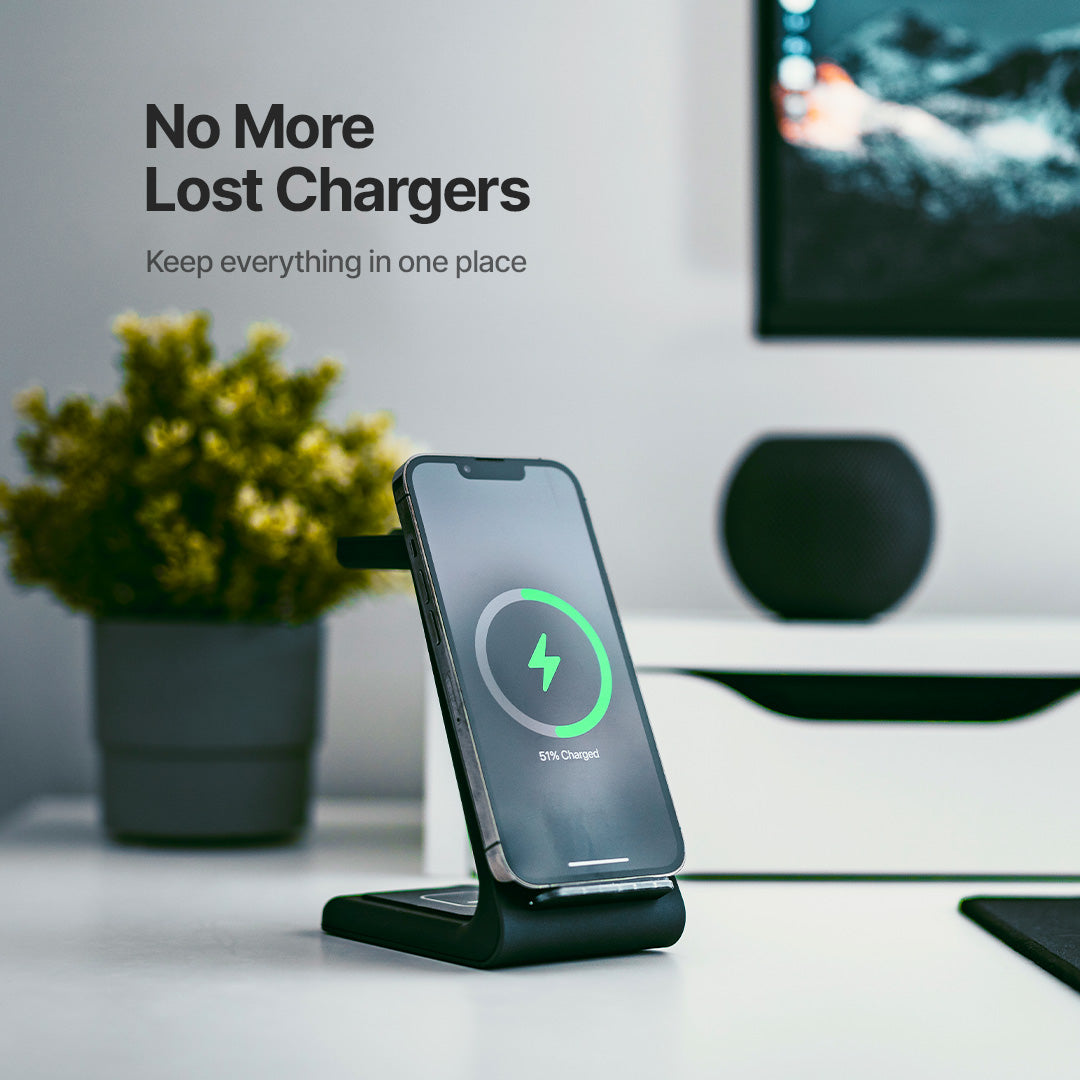 Station de recharge sans fil pour plusieurs appareils, jusqu'à 15 W