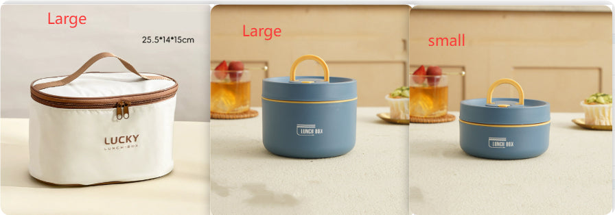 Boîtes repas empilables en acier inoxydable avec sac isotherme