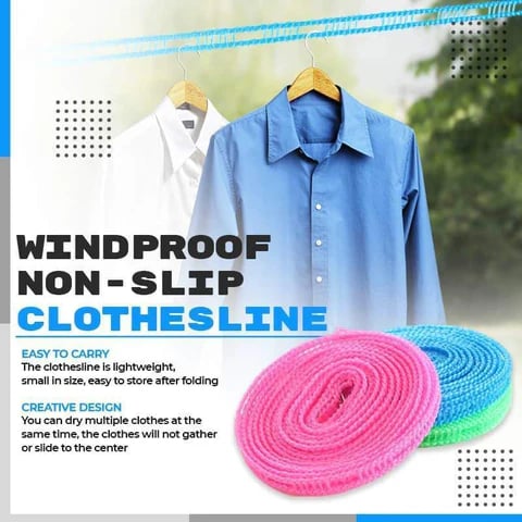 Corde à linge portable pour intérieur et extérieur – image 8