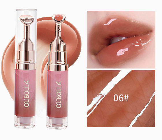 Gloss hydratant pour les lèvres – Embout métallique et fini miroir – Lot de 2