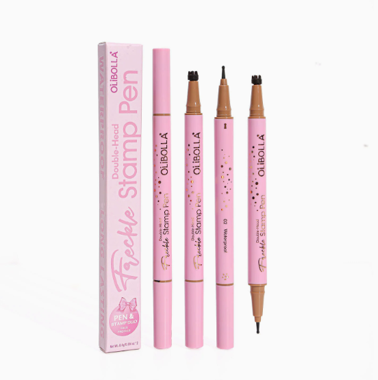Stylo fausses taches de rousseur 2-en-1 – Double embout – Lot de 2