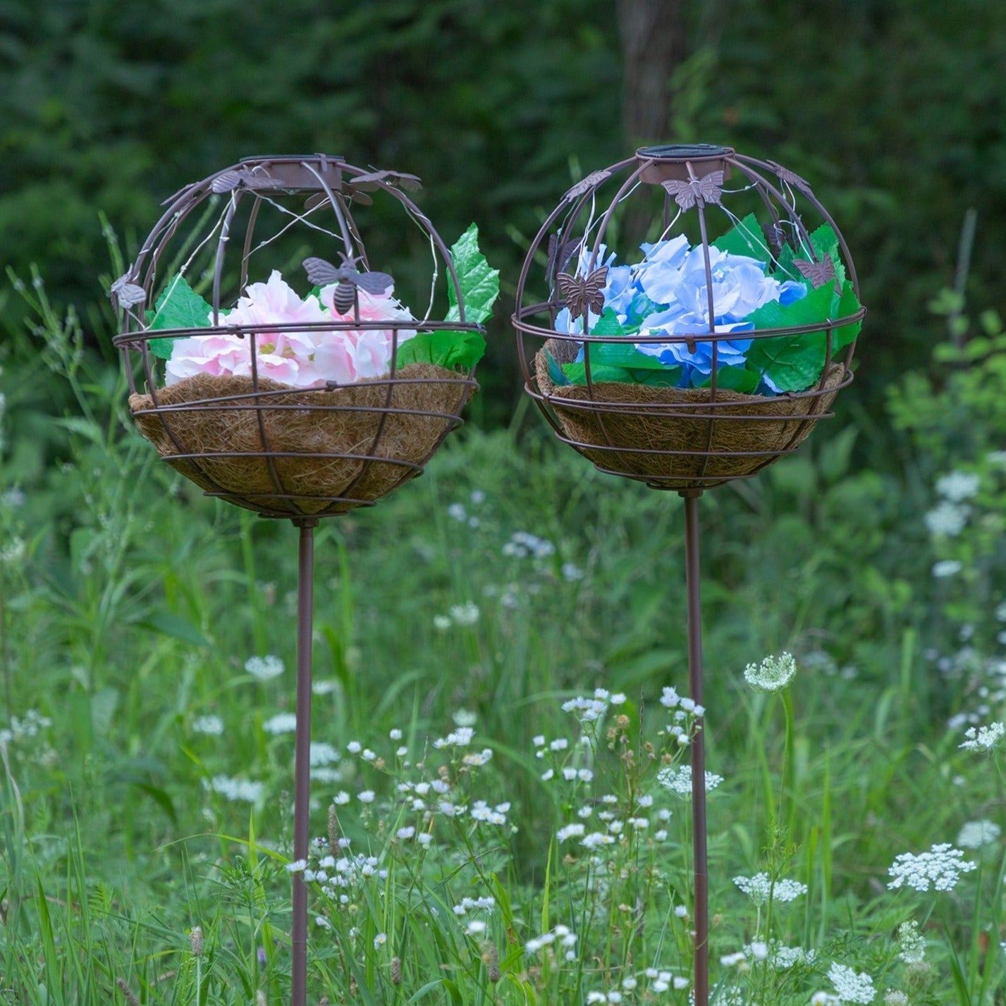 Jardinière solaire sphérique de jardin – image 1
