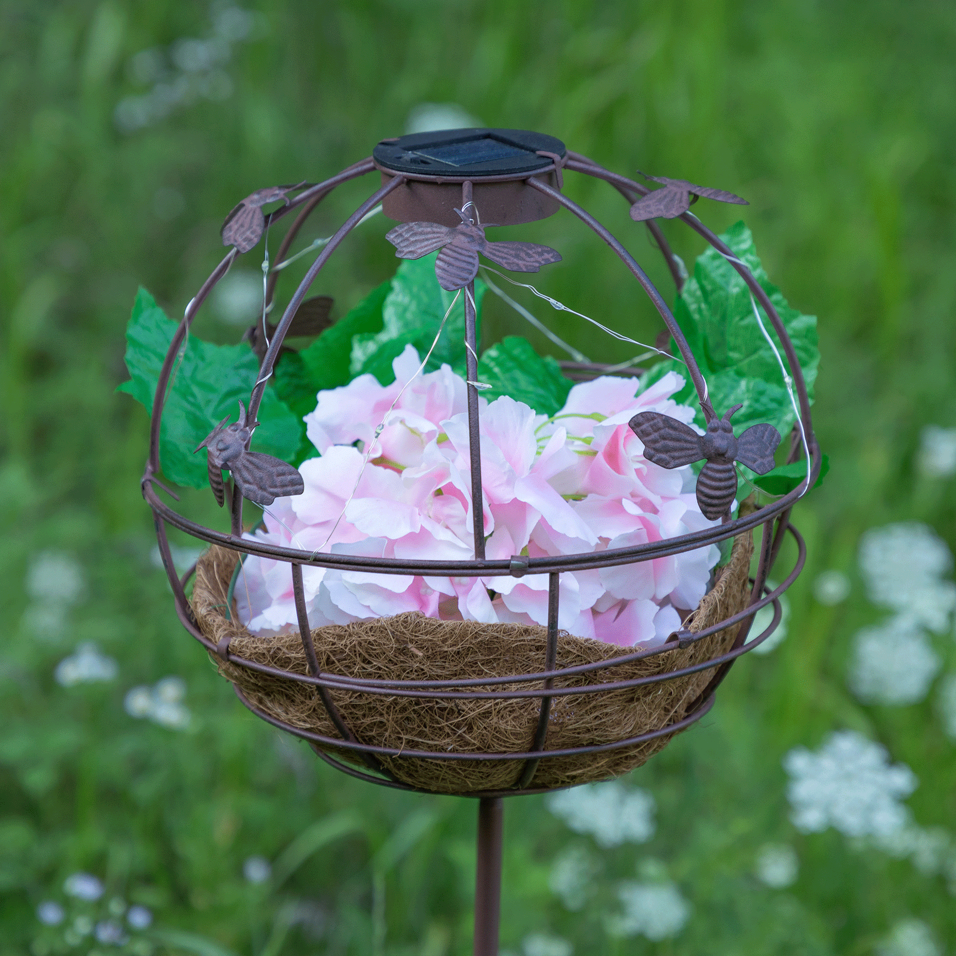 Jardinière solaire sphérique de jardin – image 2