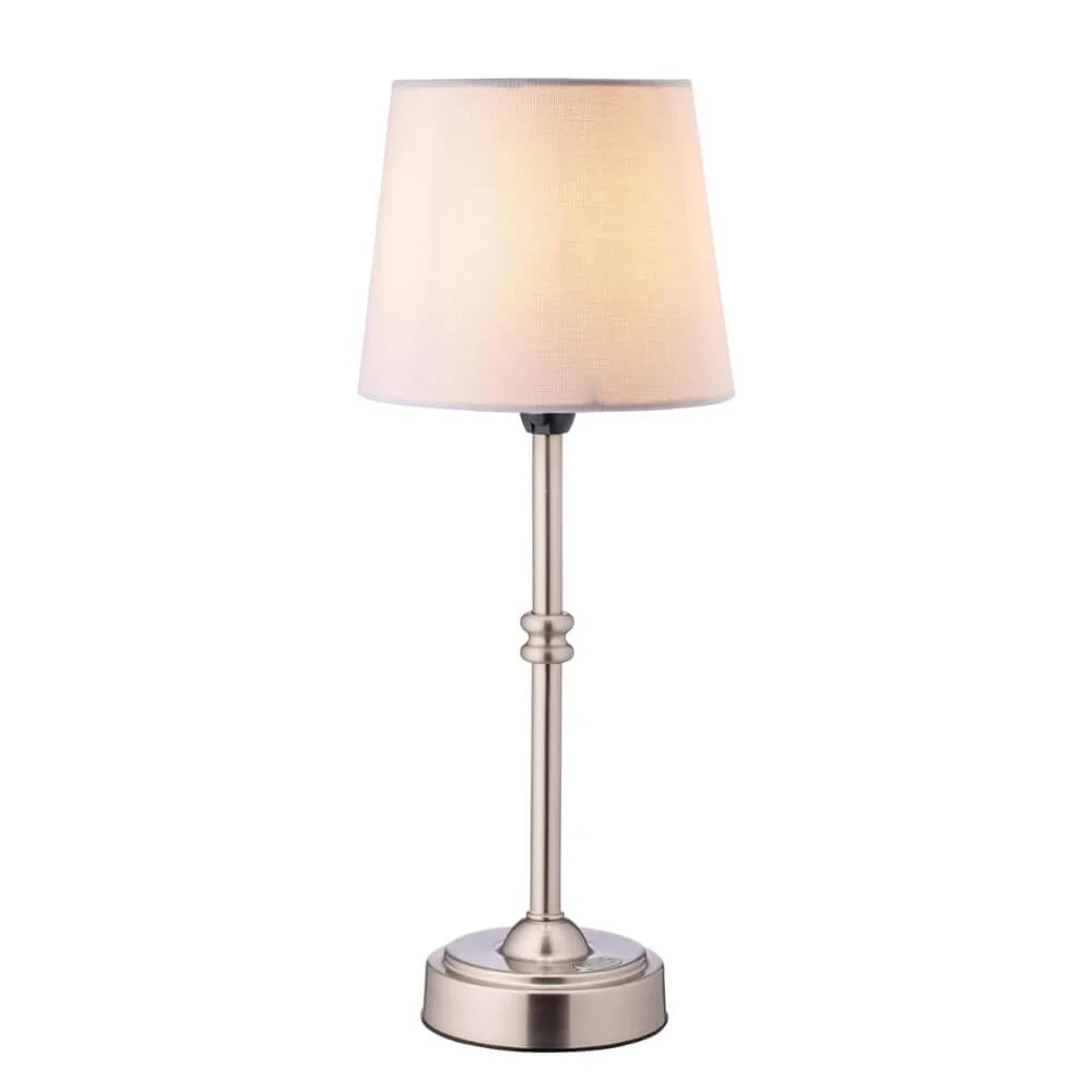 Lampe de table LED sans fil avec abat-jour textile – image 5
