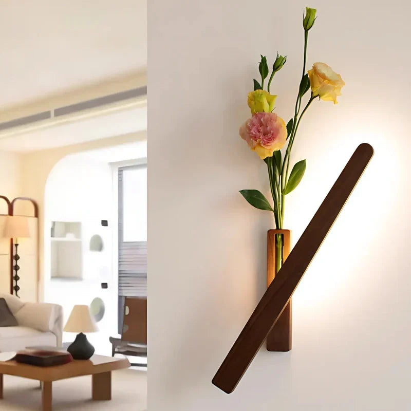 Lampe murale rechargeable avec vase intégré