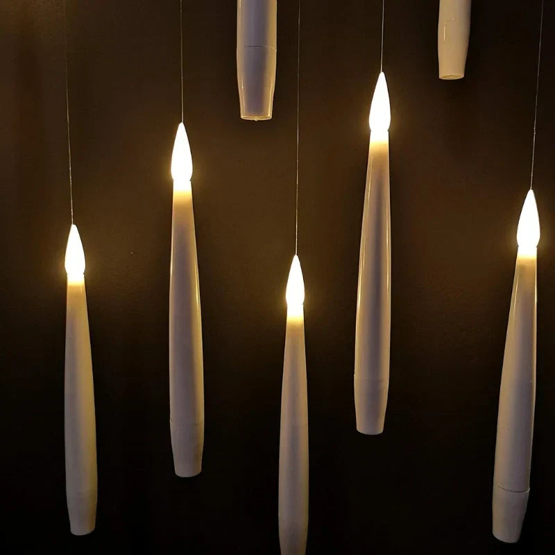 Bougies LED à suspendre avec baguette télécommande