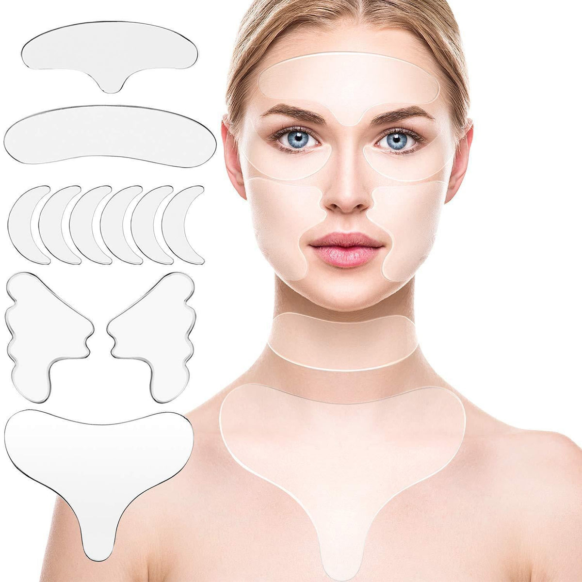 Patchs réutilisables pour visage et cou – 11 ou 16 pièces