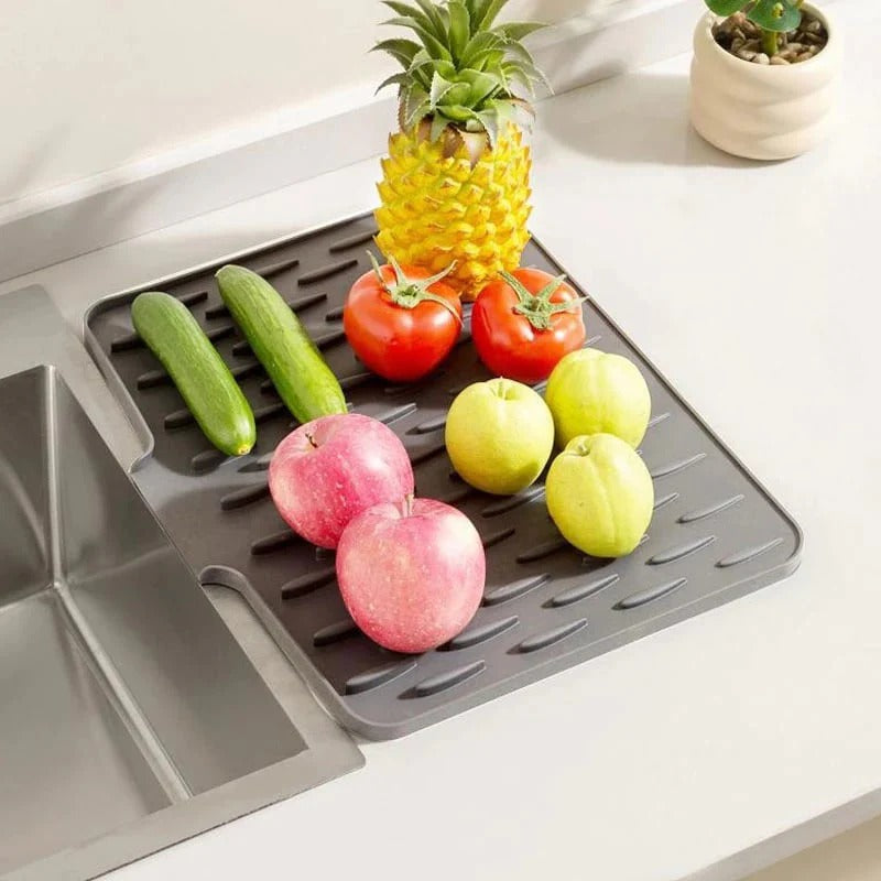 Tapis d’égouttage incliné en silicone