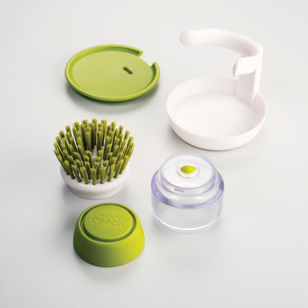 Brosse vaisselle avec distributeur de liquide vaisselle