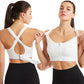 Lot de 2 brassières de sport à fermeture devant