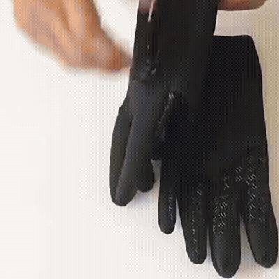 Gants thermiques en polyester extensible à paume aérée