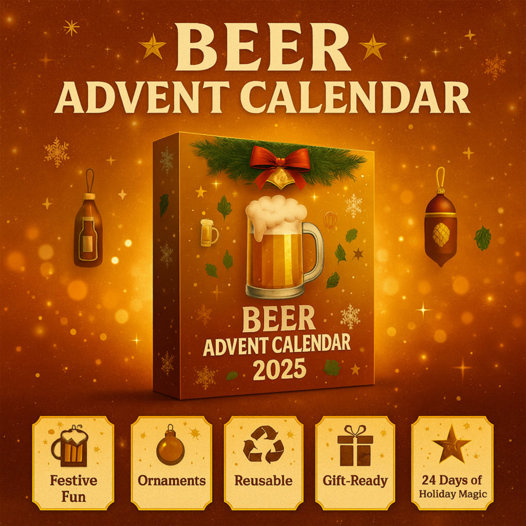 Calendrier de l’Avent à 24 mini-bouteilles décoratives en résine