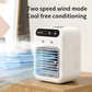Ventilateur de bureau rechargeable avec brumisation, réservoir 500 ml