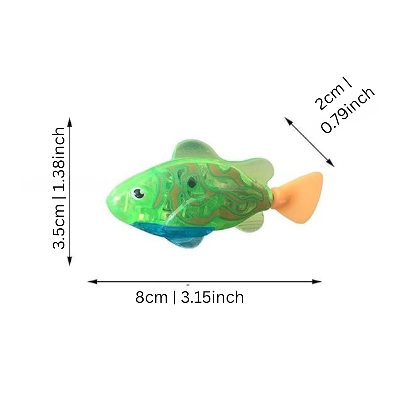Felineau Poissons Nageurs LED pour Chat - Lot de 6