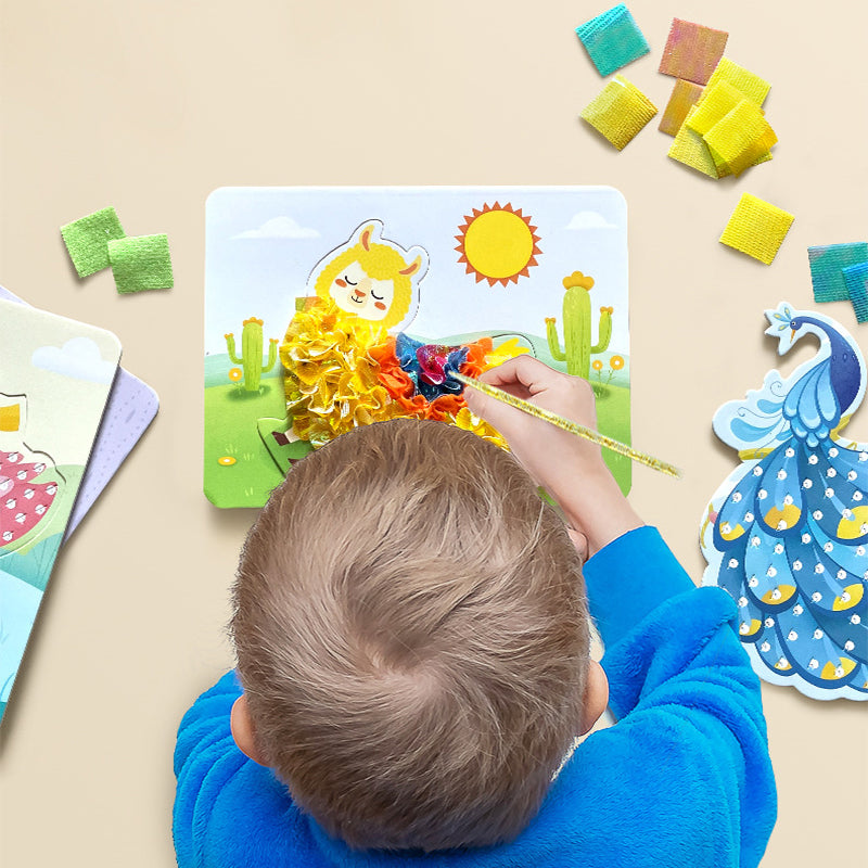 Kit créatif de tableaux à décorer avec tissu