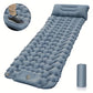 Matelas de camping gonflable avec pompe à pied et oreiller