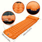 Matelas de camping gonflable avec pompe à pied et oreiller