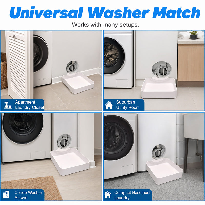 Bac de récupération pour lave-linge hublot