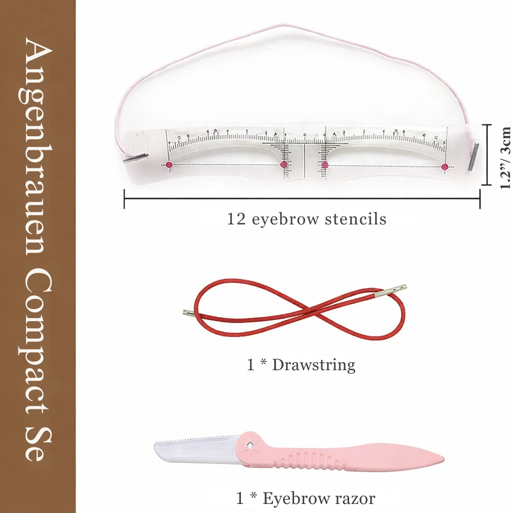 Kit pochoirs sourcils symétriques