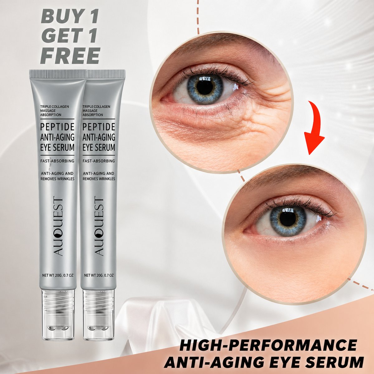 Crème contour des yeux à l’acide hyaluronique, 20 ml