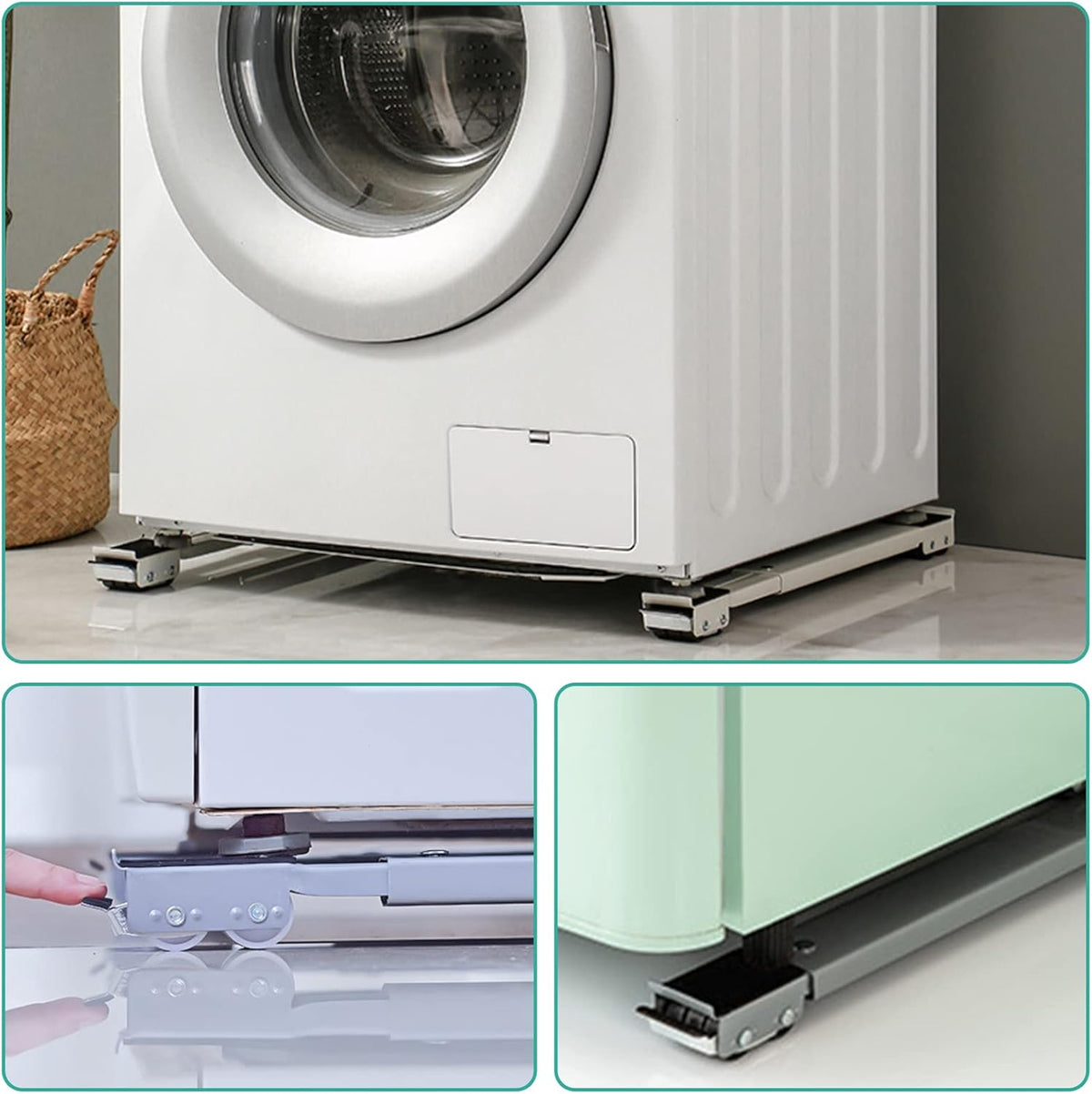 Socle roulant réglable pour lave-linge et électroménager