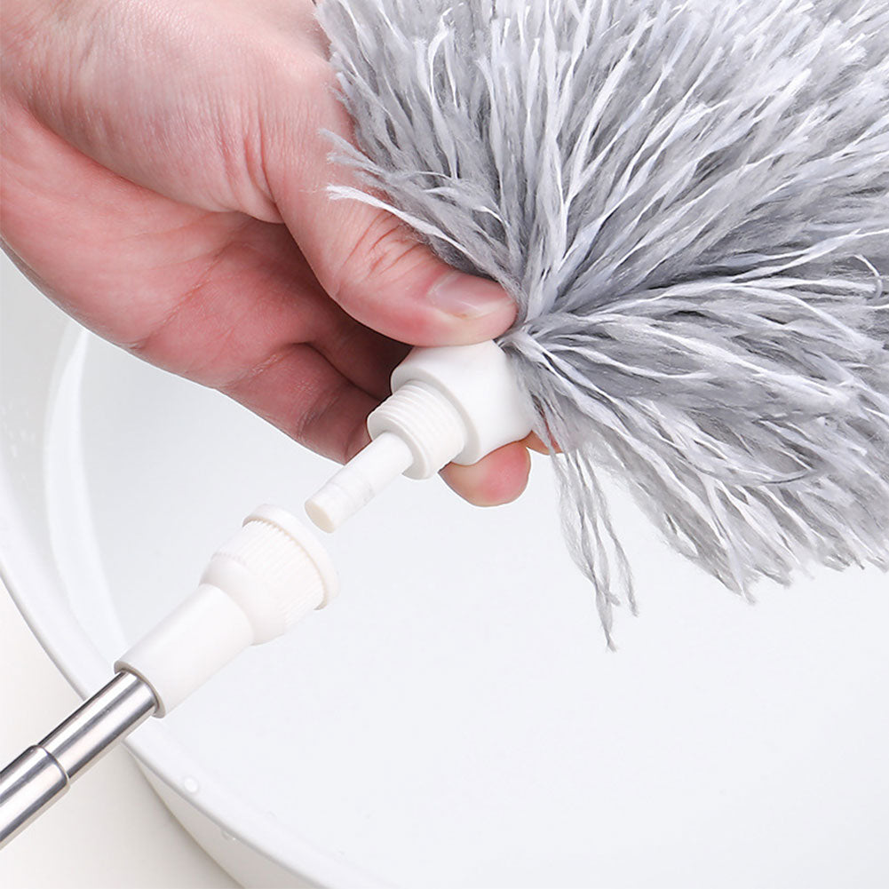 Plumeau télescopique inox pour plafonds et recoins