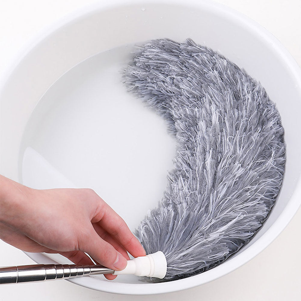 Plumeau télescopique inox pour plafonds et recoins